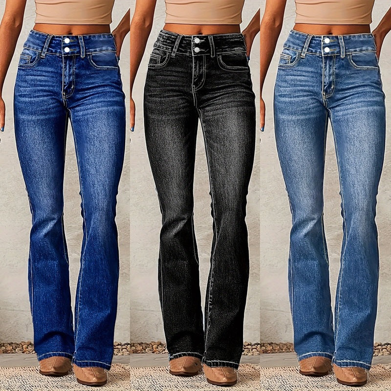 New Washed Street Skinny Retro Stretch Jeans