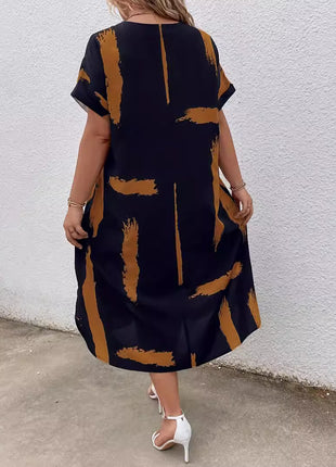 Loose Dolman Sleeve Long Dress