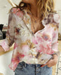 Fashionable Simple Printed Long-sleeved Shirt