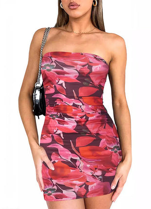 Chest Wrap Hip Elastic Tight Dress