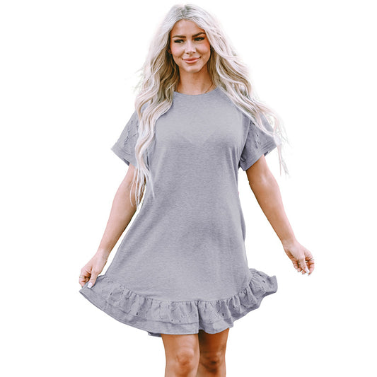 Shying Lace Stitching Dress
