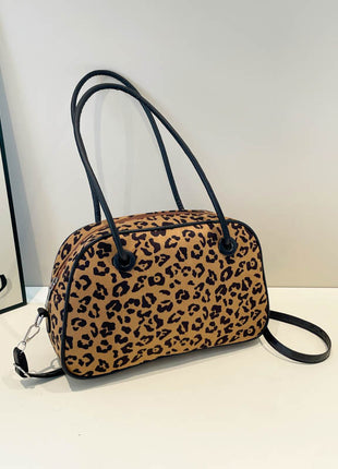 Vintage Leopard Bowling Handbag