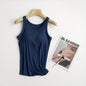 Wear-free Bra Strap Chest Pad Integrated Thread Camisole