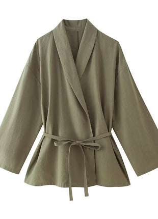 Japanese Double Breasted Kimono Coat
