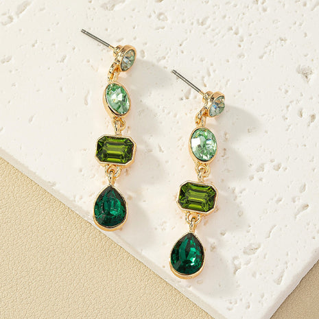 Geometric Rhinestone Earrings
