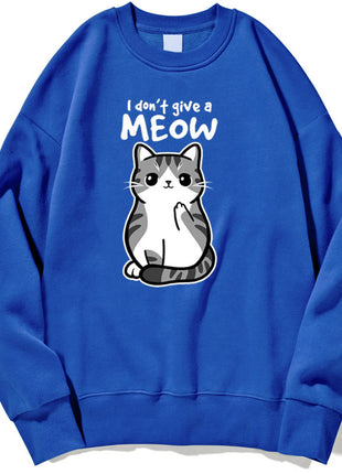 Cartoon Kitten Pattern Sweater