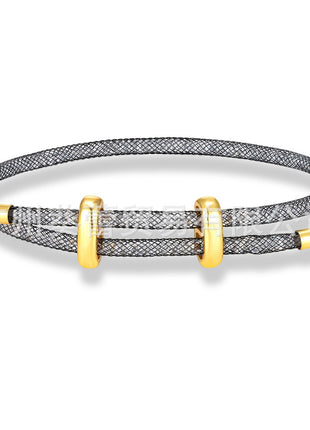 Rhinestone Net Star Bracelet