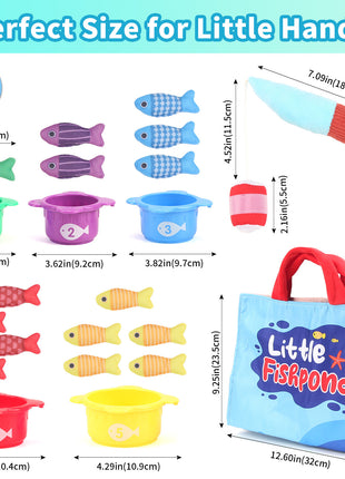 Baby Fishing Toys Three-dimensional Fabric Crawling Early Education Enlightenment