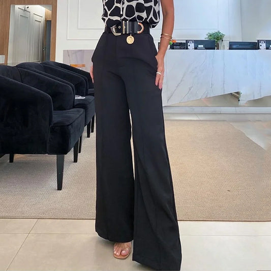 New Casual Halter Sleeveless Loose Pants Set