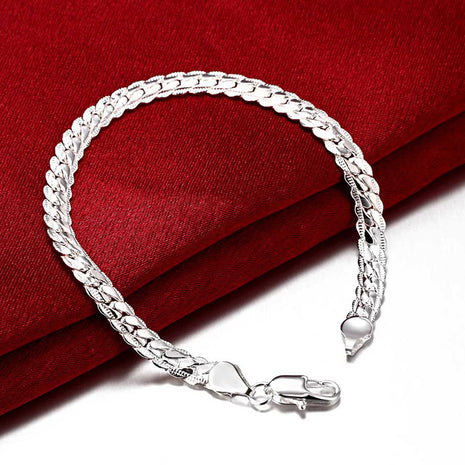 925 Silver Plated Lace Bracelet