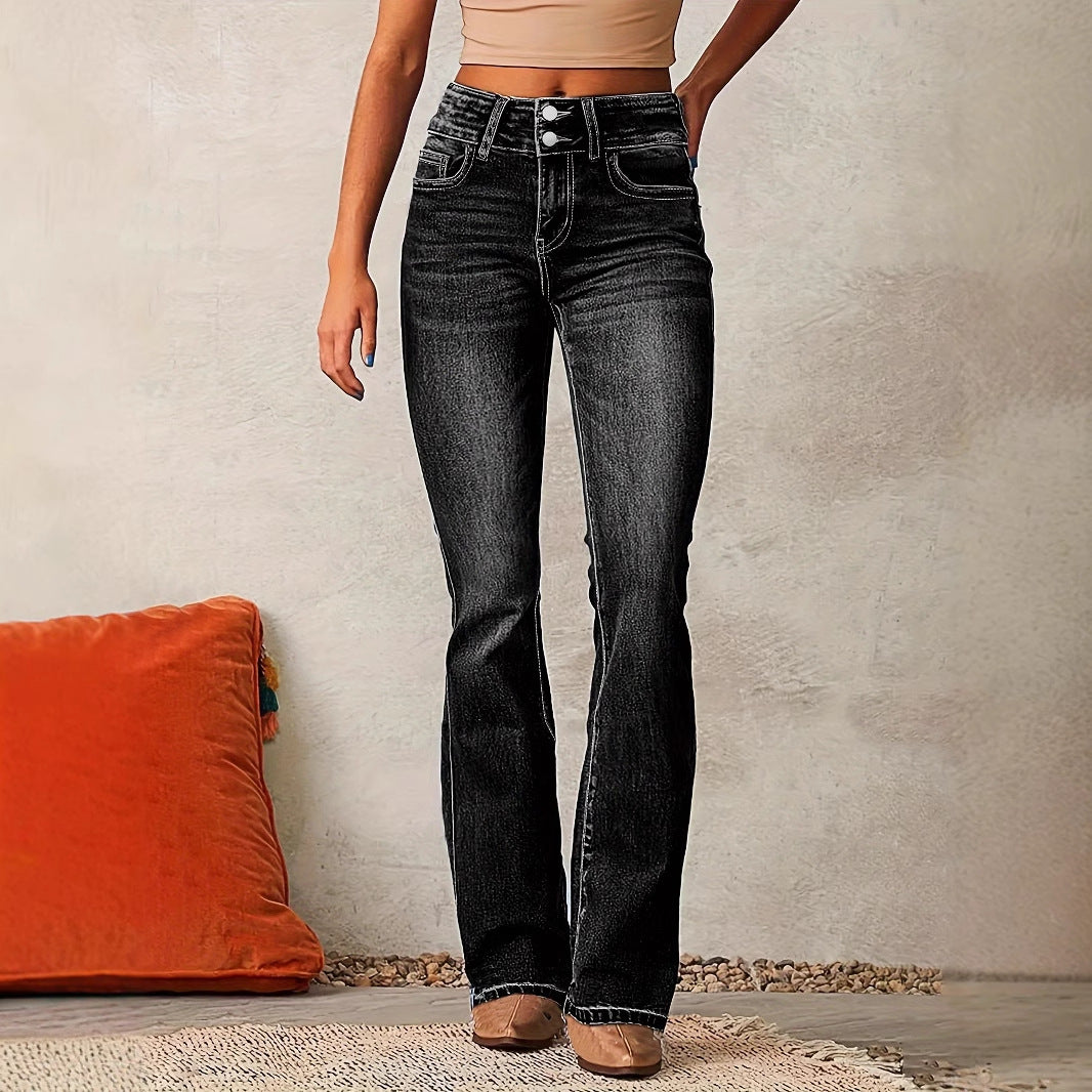 New Washed Street Skinny Retro Stretch Jeans