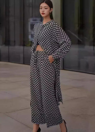 Long Sleeve Loose Pants Two-piece Suit