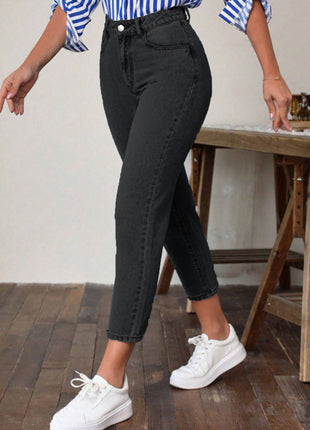 Retro High Waist Stretch Skinny Jeans