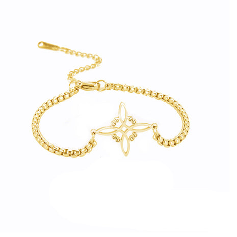 Knot S-shaped Stainless-Steel Bracelet