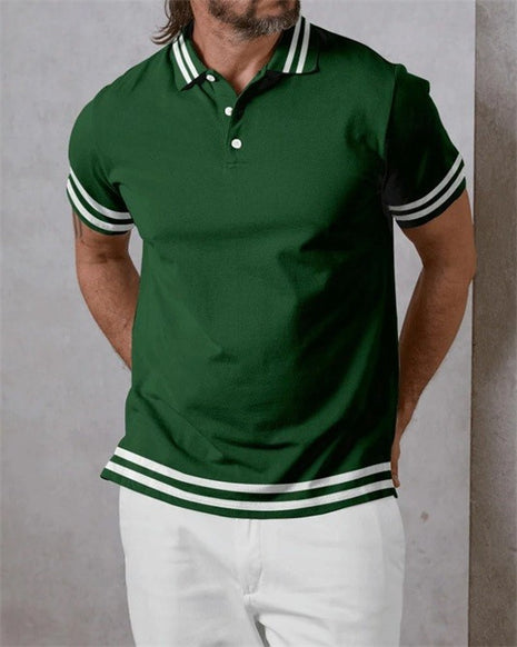 3D Printed Irregular Stripe Series Short Sleeve