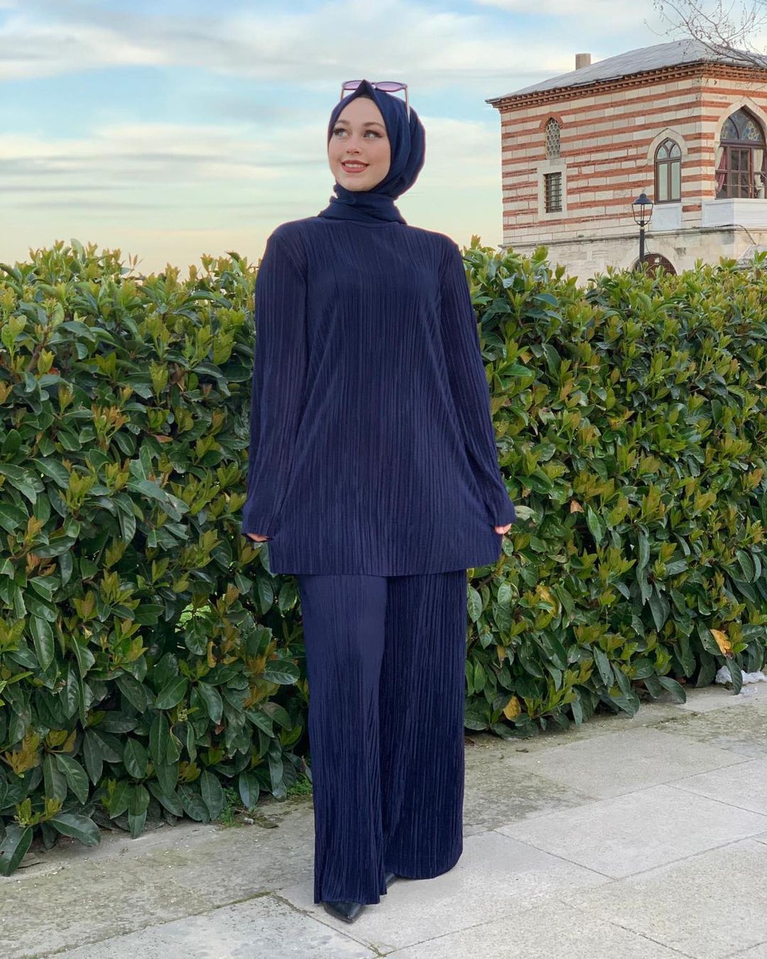 Ethnic Style Loose Casual Pleated Suit Set