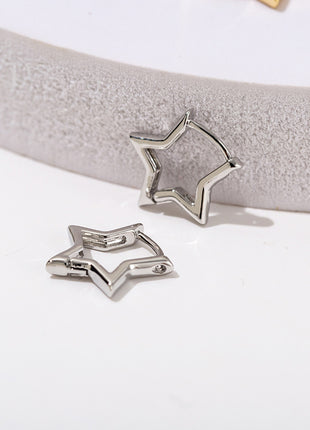 Fashion Creative Pentagram Earrings