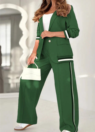 Fashion Rib 2 Pieces Suit Set