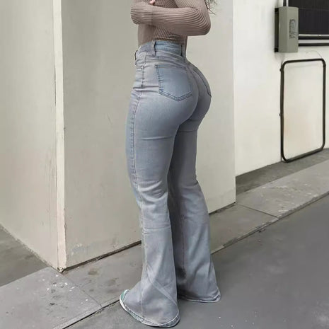 High Waist Flared Fashion Stretch Jeans