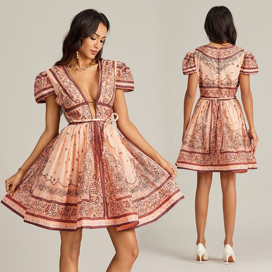 Vacation Style Short Dress