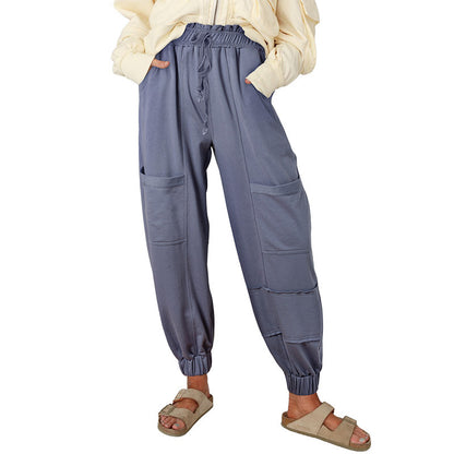 Versatile Multi-pocket Harem Pants