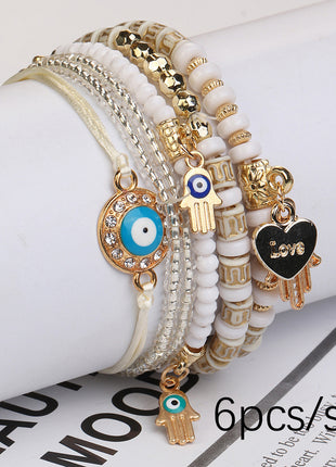 Braided Rope Bracelet Set of 6