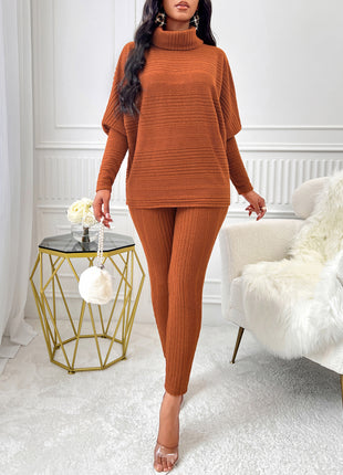 Casual Loose Long Sleeve Tight Pants Set