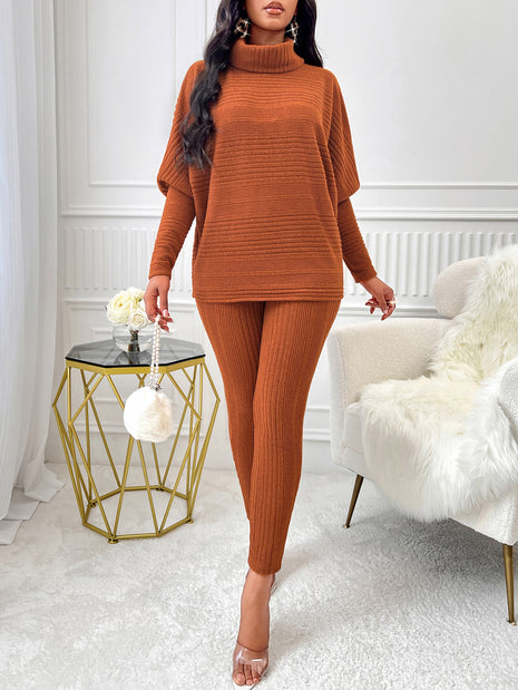 Casual Loose Long Sleeve Tight Pants Set