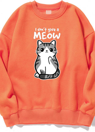 Cartoon Kitten Pattern Sweater