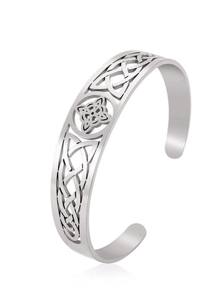 Electroplated Knot Hollow Stainless Steel Bracelet