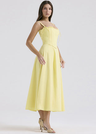Temperament Split Sling Dress