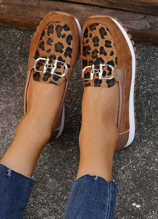 Fashion Women's Summer Metal Buckle Flat Shoes