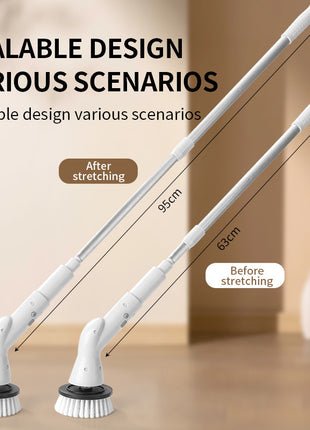 Wireless Electric Cleaning Long Handle 6 in 1 Brush