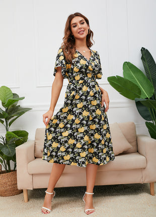 Chiffon Backless Bohemian Dress