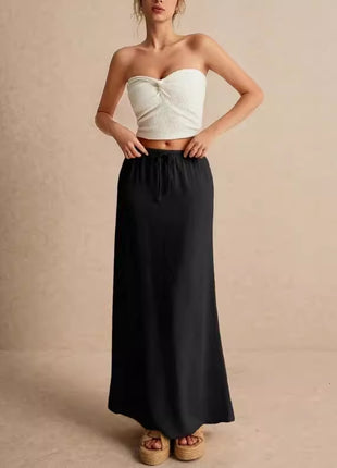 Slim Fit Long Skirt