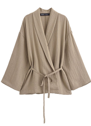 Japanese Double Breasted Kimono Coat