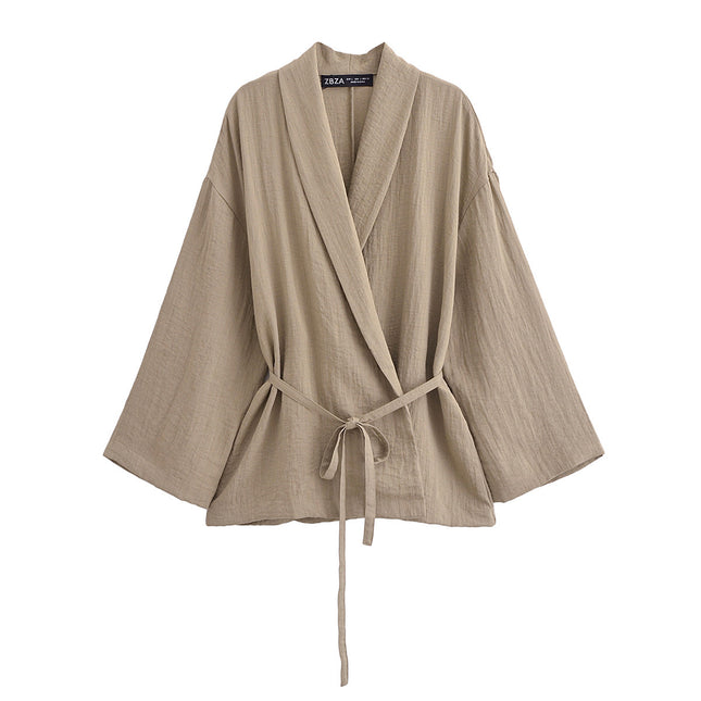 Japanese Double Breasted Kimono Coat