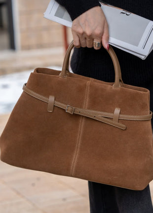 High-grade Suede Frosted Portable Shoulder Crossbody Bag