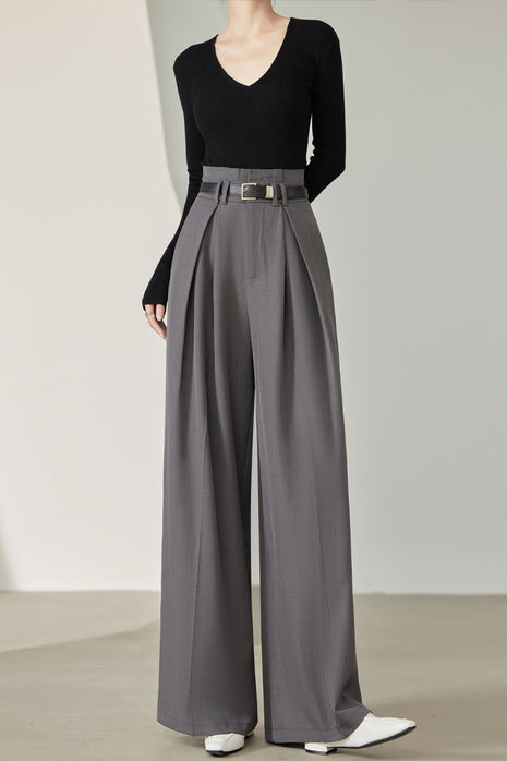 Loose Wide Leg High Waist Bud-shaped Pants
