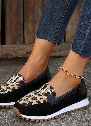 Fashion Women's Summer Metal Buckle Flat Shoes