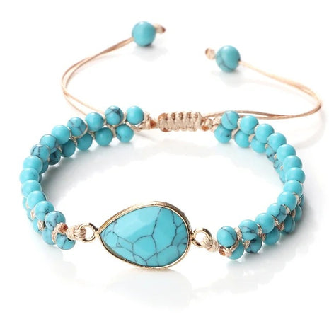 Natural Turquoise Beads Bracelet