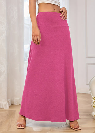 Fashionable Knitted Solid Skirt