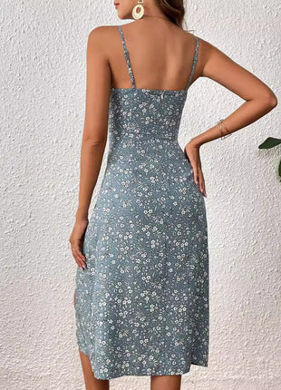 Fashion Wear Backless Slit Dress