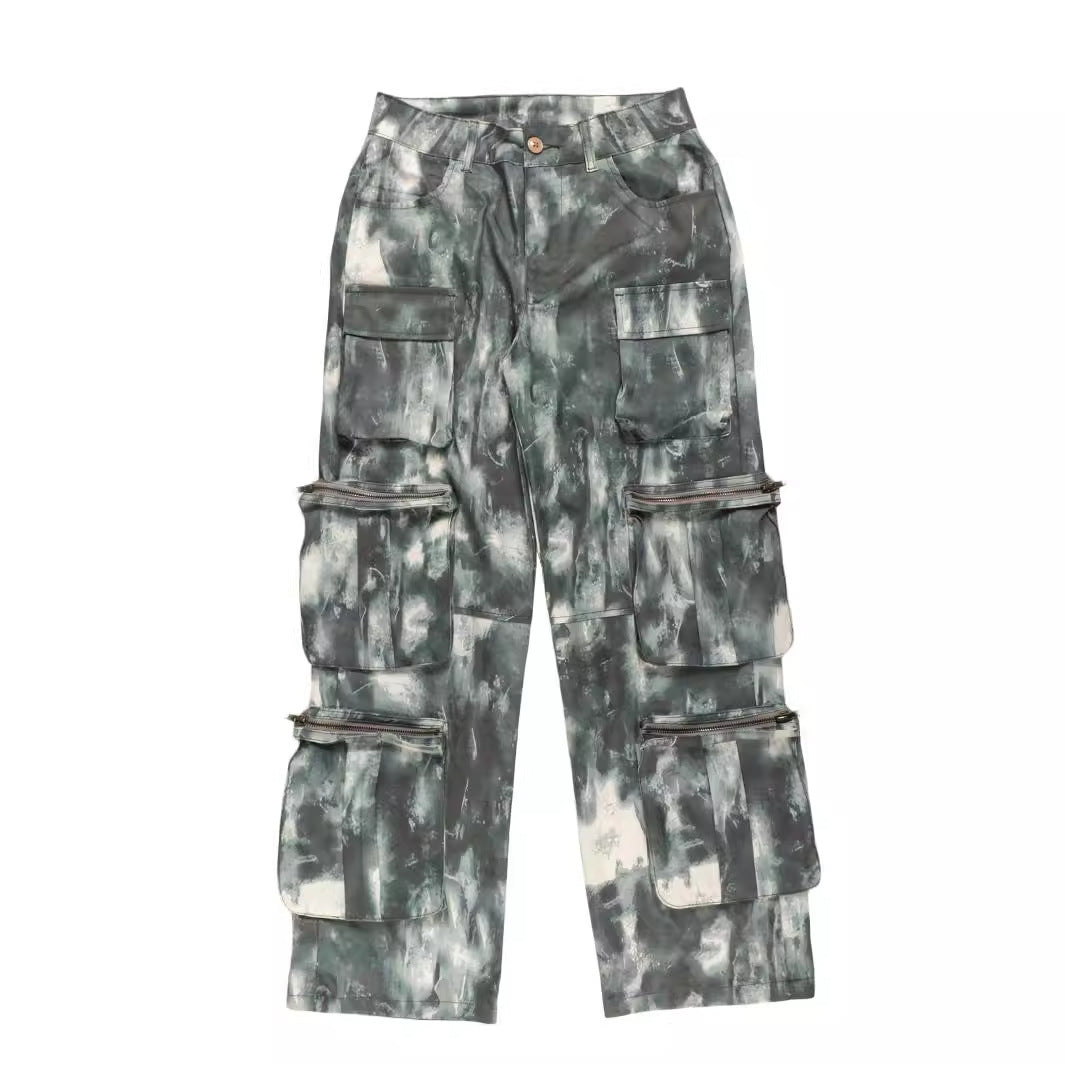 Camouflage Multi-pocket Cargo Pants