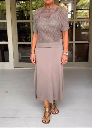 Ladies New Pure Knit Casual Suit