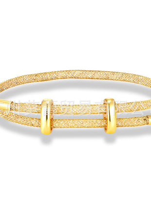 Rhinestone Net Star Bracelet