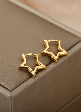 Fashion Creative Pentagram Earrings