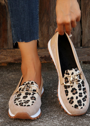 Fashion Women's Summer Metal Buckle Flat Shoes