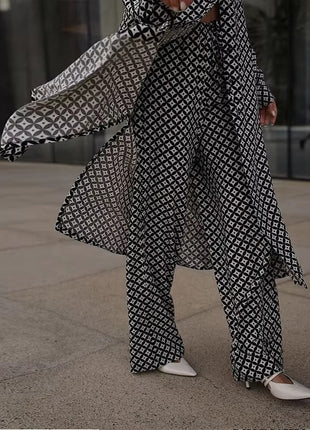 Long Sleeve Loose Pants Two-piece Suit