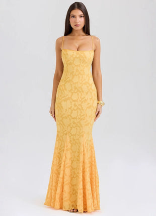 Elegant Waist Girdling Super Long Fishtail Dress